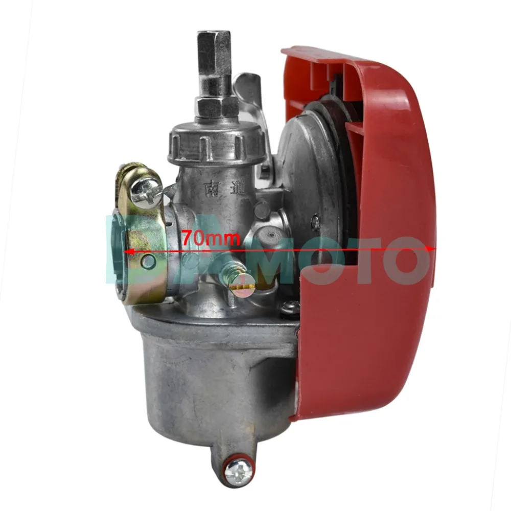 Красный карбюратор Carby для 2 х тактный 49cc 66cc 70cc 80cc моторизованный велосипед