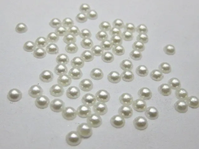 2000 цвета слоновой кости, полужемчужные драгоценные камни, фотообои 3 мм, накладные ногти + коробка для хранения