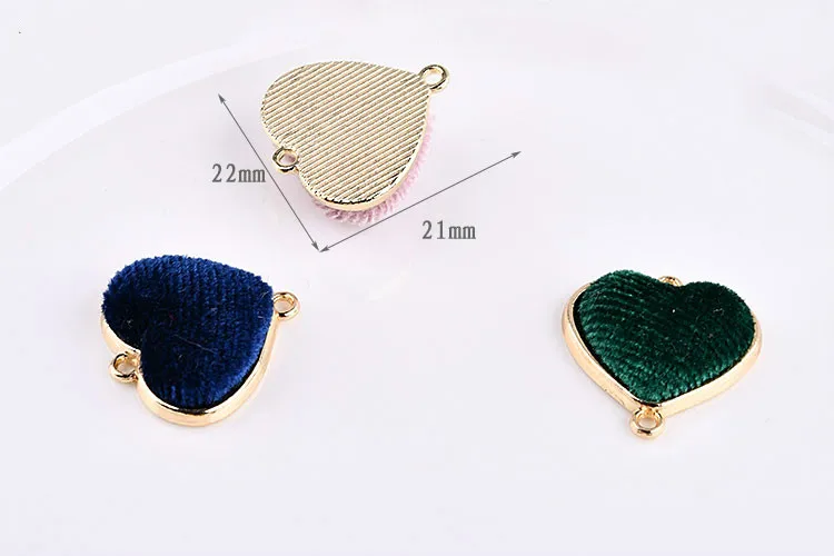 Южнокорейская простая осенняя и зимняя бархатная двойная подвеска из сплава с