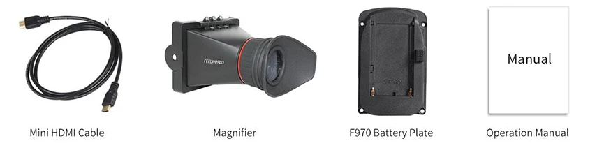 Электронный видоискатель Feelworld S350 3," HD 800x480 ЖК-дисплей 3g SDI HDMI вход EVF 2X увеличение для DSLR видеокамеры