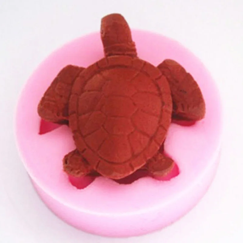 Лидер продаж силиконовая форма для украшения торта морской черепахи помадка 3D