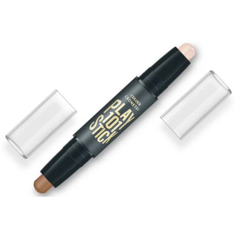 Двусторонняя 2 в 1 Contour Stick контур лица текстовый маркер макияж Сливочный сокрытие недостатков бронзатор консилер праймер для лица