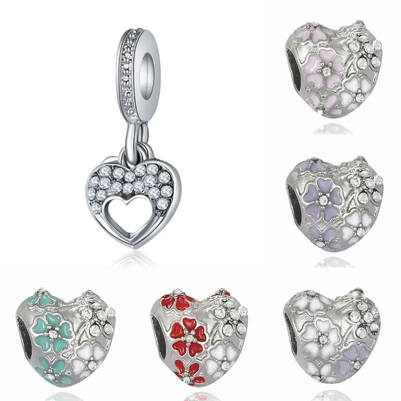 Оригинальный браслет joyas de plata серебряный бусины для изготовления ювелирных