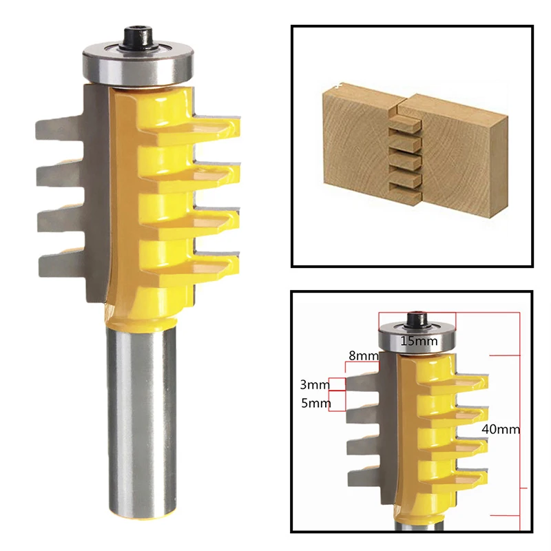 5/16 &quotx 1/2&quot хвостовик рельса Stile клей Соединение маршрутизатор бит конус Tenon
