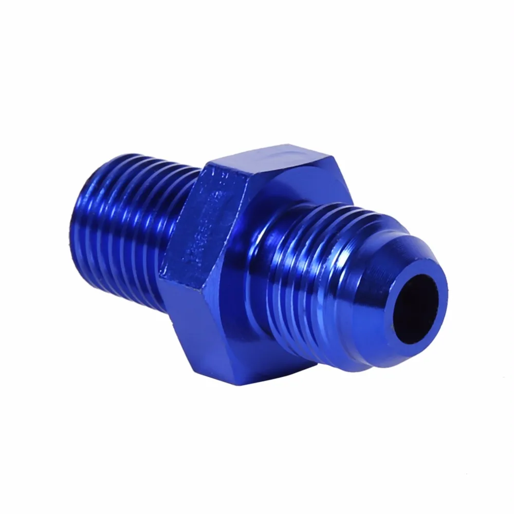 Топ алюминиевый AN6 к NPT 1/4 &quotфитинги для топливного масла прямой переходник
