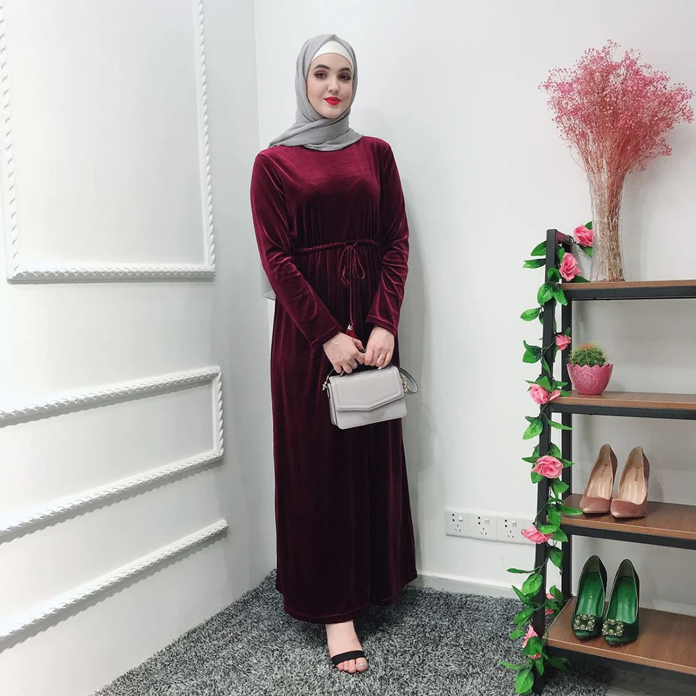 

bangladesh dubai velvet abaya hijab evening dresses women caftan moroccan kaftan muslim dress for women turkish islamic clothing