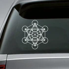 Наклейка Metatron's Cube для украшения окна автомобиля, Виниловая наклейка Metatron для ноутбука Apple MacBook Air  Pro