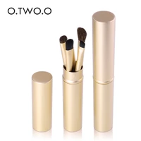 o two o 5pcs makeup brushes set powder blush foundation eyeshadow eyeliner lip cosmetic brush kit beauty tools with gold tube