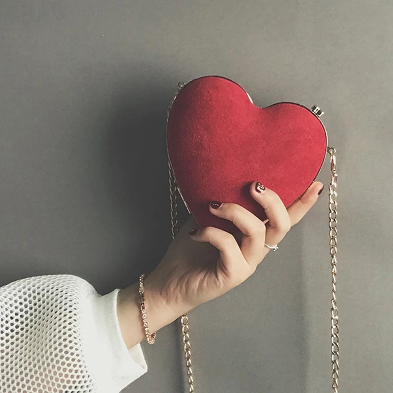 Роскошные маленькие сумочки из скраба в форме сердца широкие тканые сумки