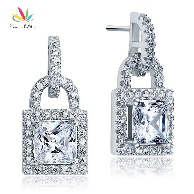 Серьги подвески в виде павлиньих звезд 2 карата висячие серьги из стерлингового