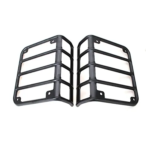 Пара матовый черный Задний евро задний фонарь Защитная крышка 2007 2016 для Jeep Wrangler JK