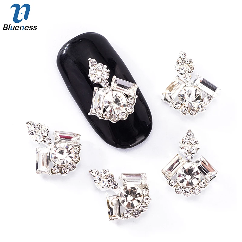 Blueness 10Pcs DIY 3 Colors Gem Rhinestone For Nail Art Decorations Design Charms Alloy Manicure Jewelry Diamond Accessories|rhinestones for