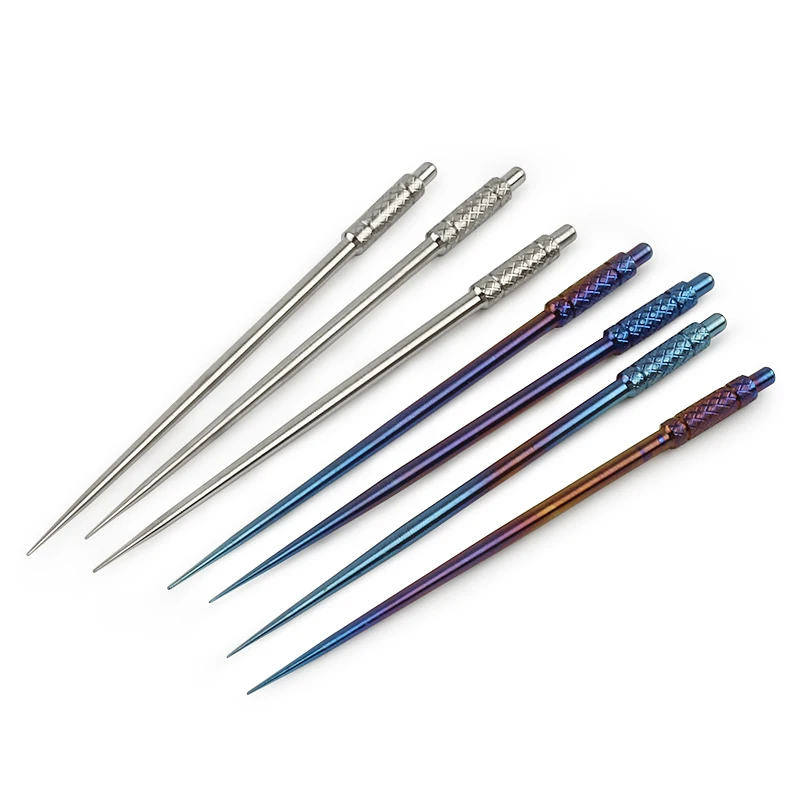 1 шт. ржавчины Портативный Титан на открытом воздухе изысканный зубочистки для