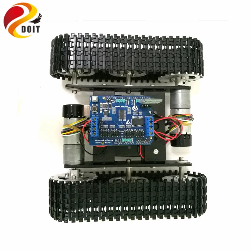 Управление Bluetooth металлический робот RC Танк шасси автомобиля гусеничный