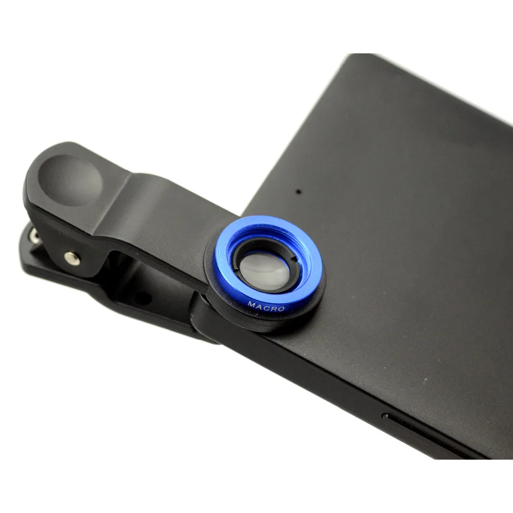 Универсальный 3 в 1 клип на рыбий глаз Широкий угол макросъемки Объективы для