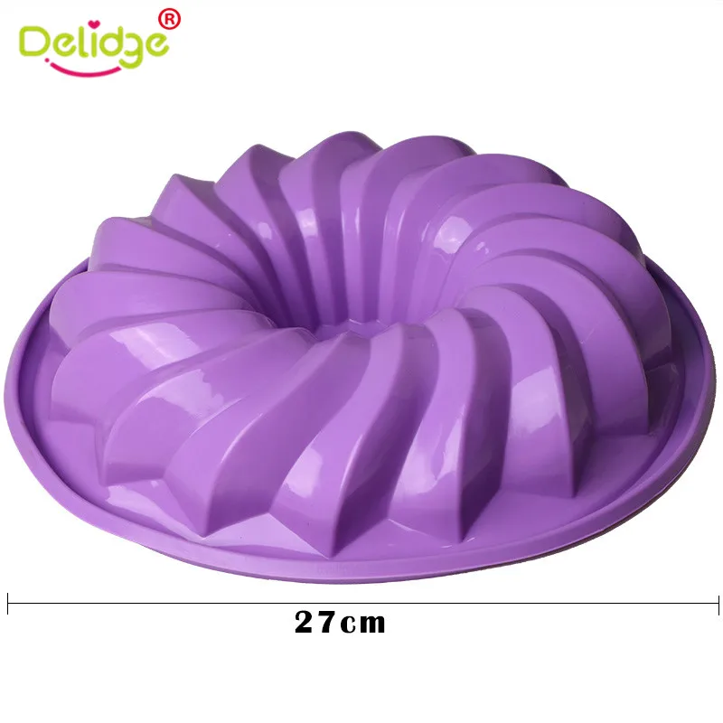 Delidge 1 шт. большой циклонный торт 3D силиконовая форма для помадки шоколада мыла