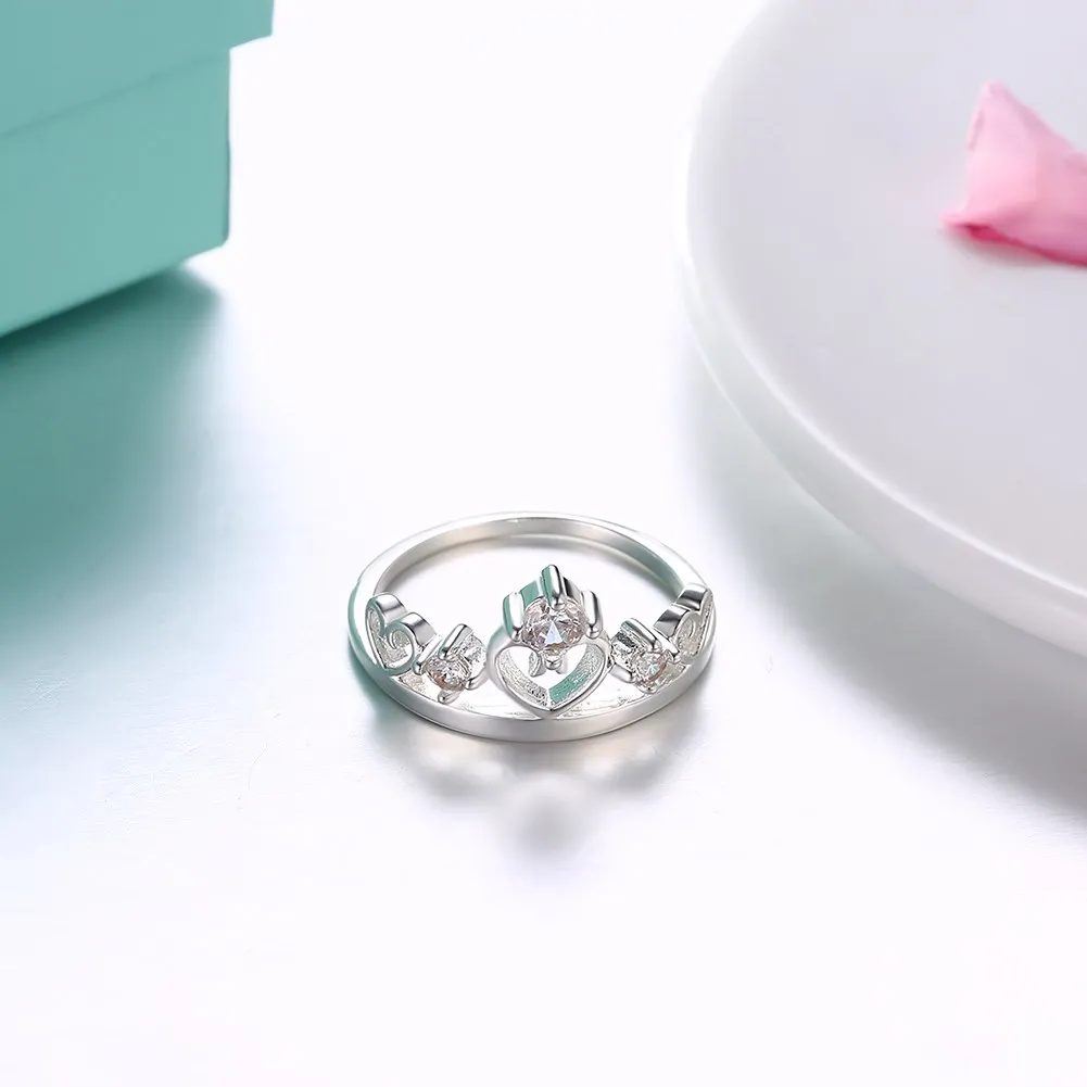 Корона cuore feminina para las mujeres ringen argollas bitch чешские roxi Алжир kiss me Dahu Rico кольца|Кольца| |