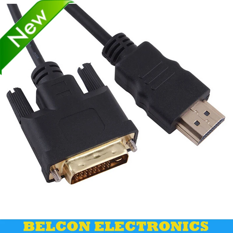 Высокоскоростной кабель HDMI-DVI 24 1 pin адаптер позолоченный hdmi dvi для 1080P HD HDTV ПК XBOX м 2