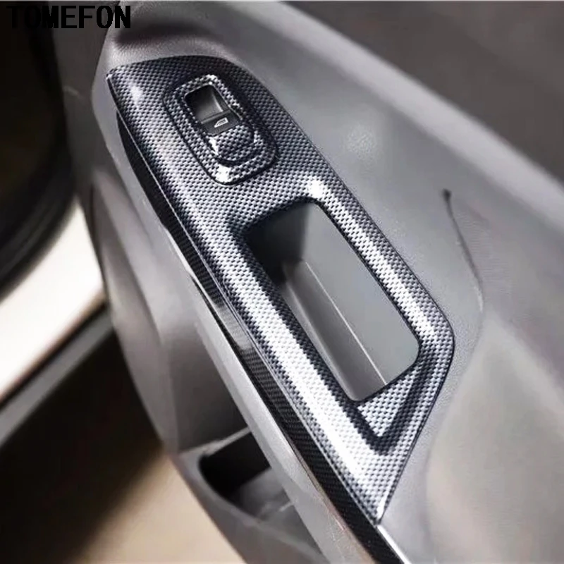 Для Ford Ecosport 2013 2017 ABS углеродное волокно краска рулевое колесо шестеренка
