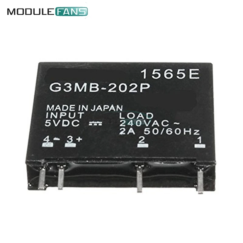G3MB 202P PCB SSR In 5 вольт постоянного тока выход 240V AC 2A твердотельные реле модуль для