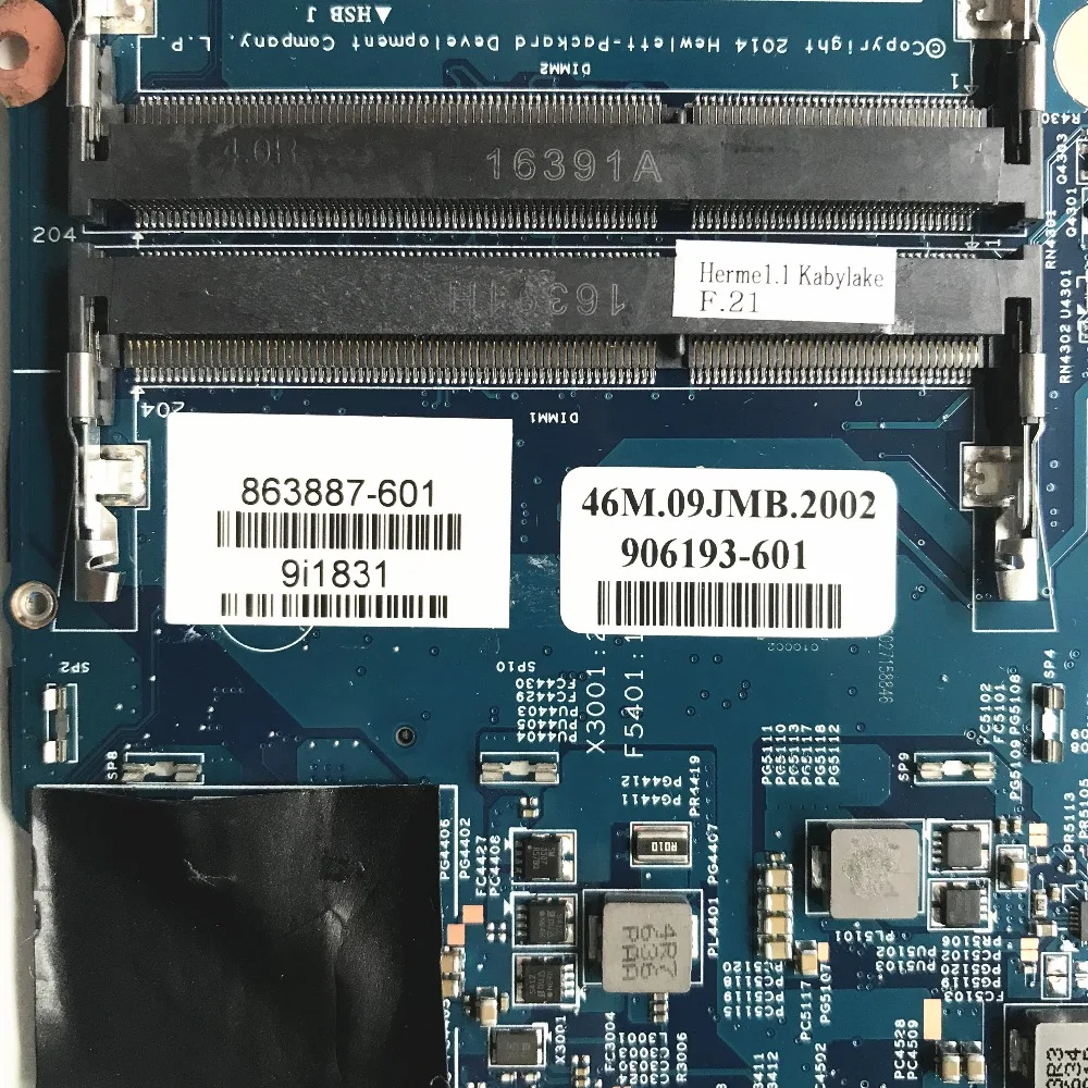 Материнская плата для ноутбука HP X360 15 BK 863887 601 001 модель 448.06202.0021 полностью