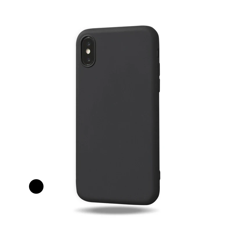 For iPhone7/6/8/X/XS MAX pure color Mobile phone protection case Silica gel material Delicate Back cover for male/female |