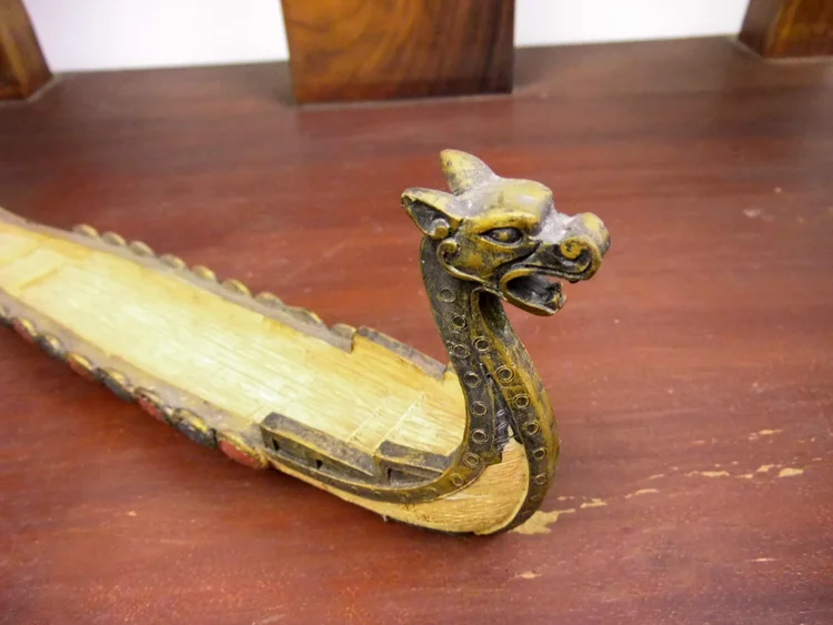 Таиланд ретро стиль голова дракона Смола благовония горелка башня joss палочки