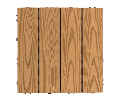 Apricot yellow color Chinese Mahogany color balcony floor Non-Slip wood plastic composite outdoor floor tiles waterproof Courtyard garden floor - Цвет: Apricot yellow color