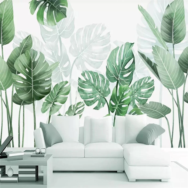 Декоративные обои современная простая и свежая Акварельная декоративная