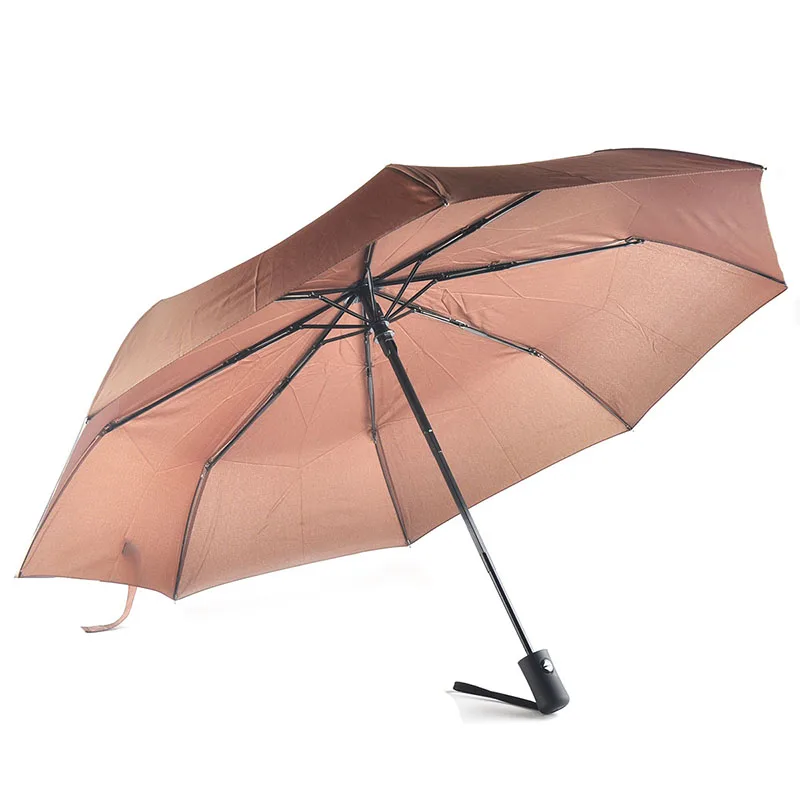 

Fashion Fully Automatic Three Folding Umbrella Paraguas Windproof Craft 190T Rainy Foldable Pockets Umbrellas Fit Adults Kids