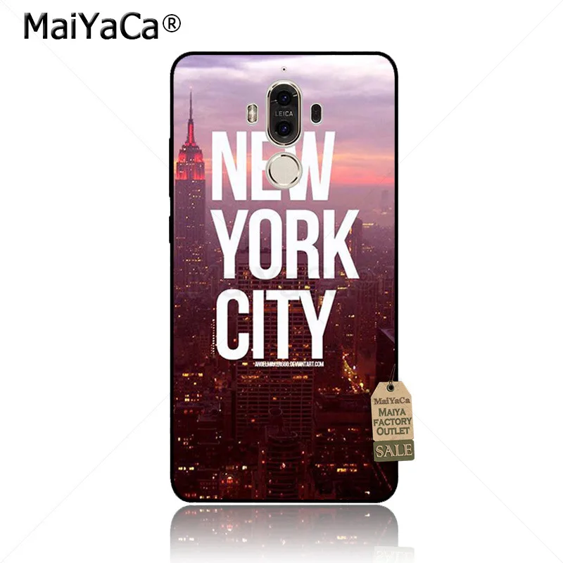 Чехол для телефона MaiYaCa NYC NEW YORK city landscape Fundas чехол Huawei mate9 mate10 P9 P10 p20 p10 plus NOVA2s |
