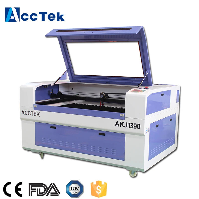 ACCTEK 60 Вт 80 100 120 150 дерево/акрил/МДФ/Пластик/ткань Co2 станок для лазерной резки цена