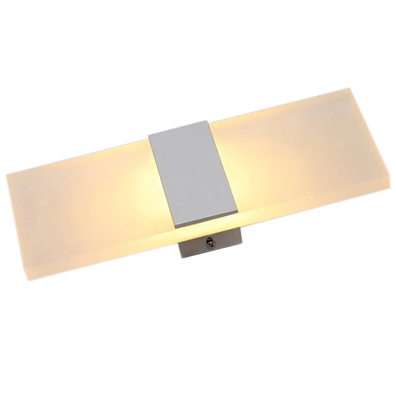 Мини 3/6/12/18W Led акриловая настенная лампа AC85 265V 14 см/22 см Длинные теплые белые