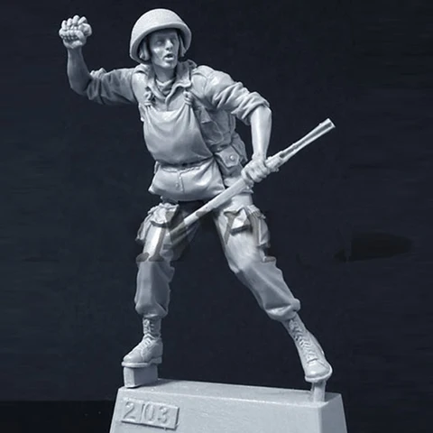 1/35 масштаб смолы фигура VN США Солдат|Наборы для сборки моделей| |