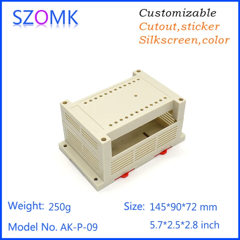 Din rail project box electronic чехол (1 шт.) 145*90*72 мм abs Пластиковая распределительная коробка