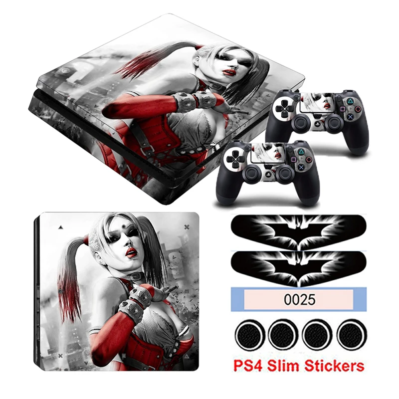 Игра Harley Quinn PS4 Slim наклейка s для Playstation 4 консоль и контроллер наклейки защитная