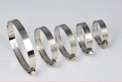

5PCS LF-Y18 American type stainless steel hose clamp 130-152mm