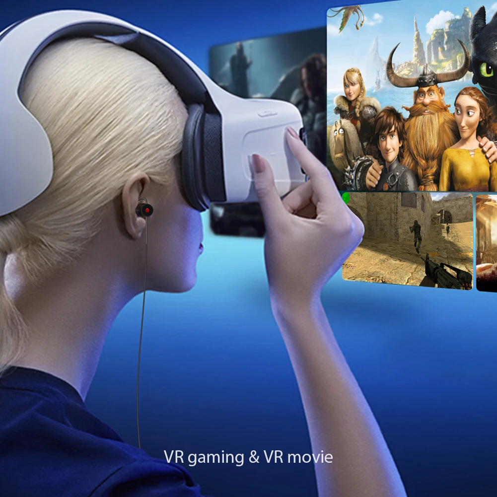 Игровая гарнитура dodocool наушники для телефона виртуальный объемный звук 5 1 с