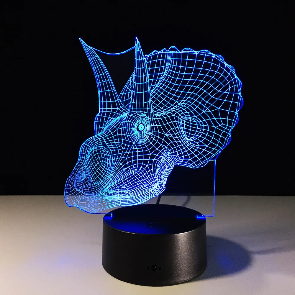 Беспроводная акриловая светодиодная 3d лампа минисветильник рный светильник на
