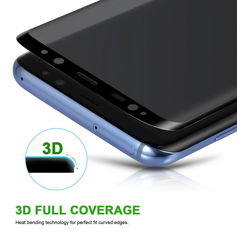 Гурд 3D изогнутые анти-выглядывает закаленное Стекло для samsung Galaxy S8 плюс Экран