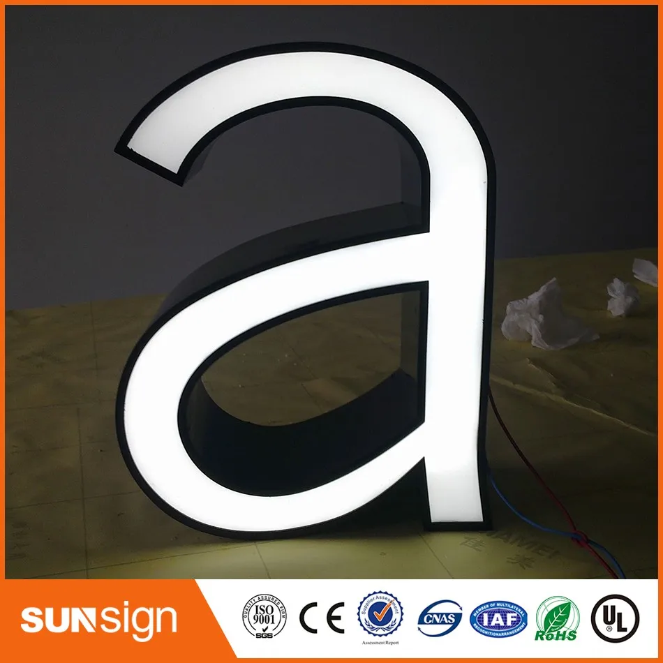 wholesale frontlit LED metal letters for signs