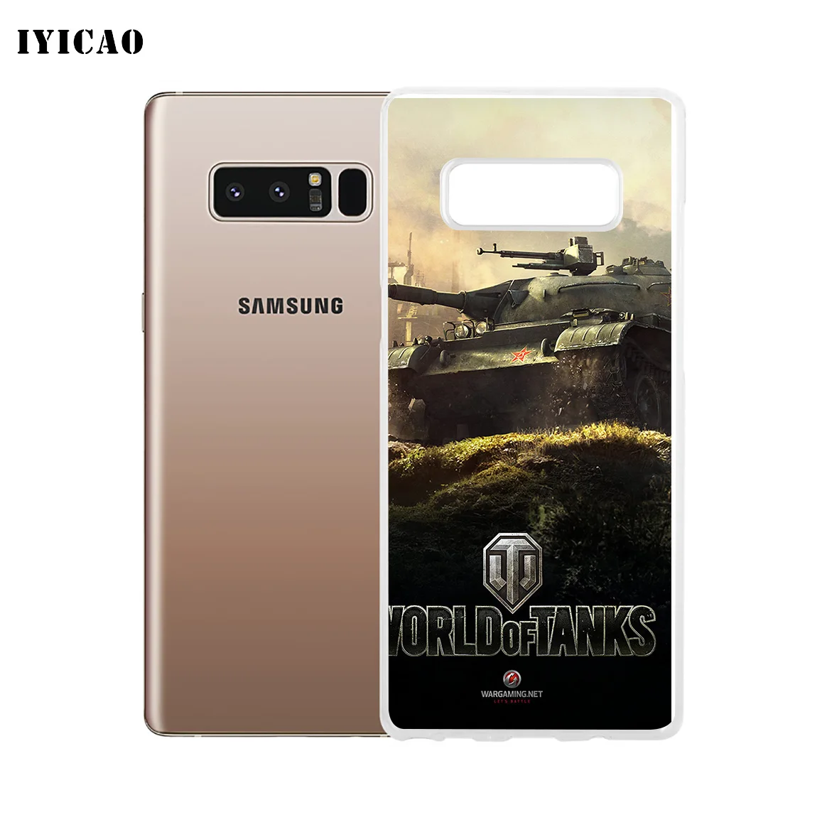 Мягкий силиконовый чехол для телефона IYICAO World of Tanks Samsung A5 A6 Plus A7 A8 A9 J3 J5 J7 Note 8 9
