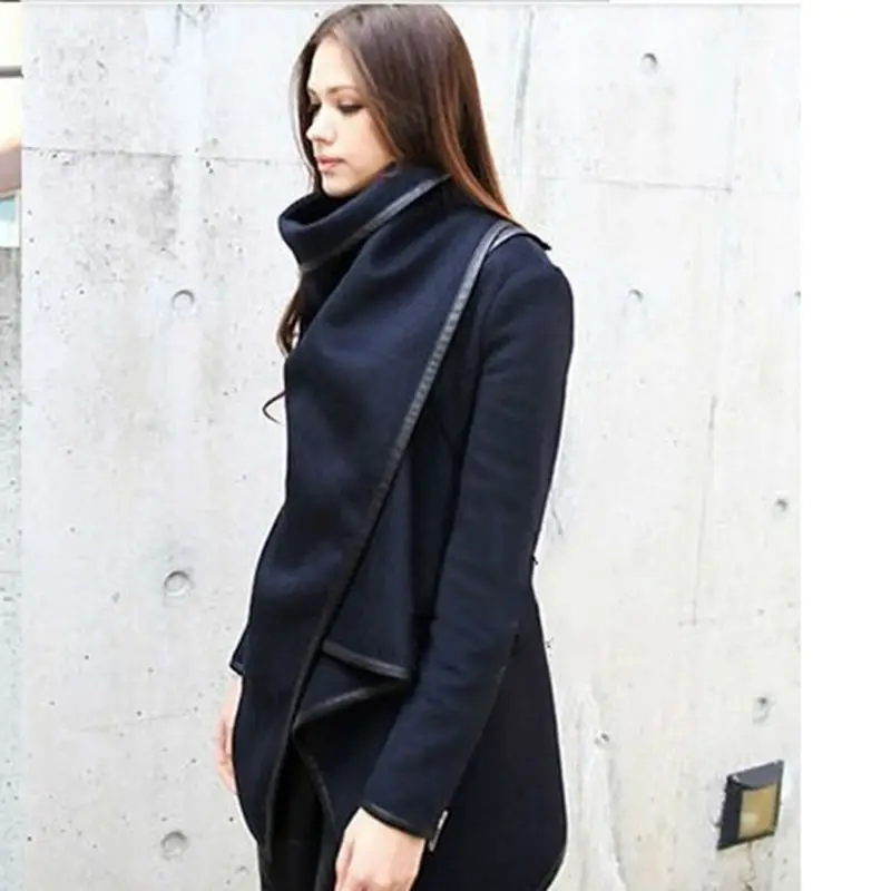 Высококачественная Европейская мода стильная женская тонкая шерстяная теплая