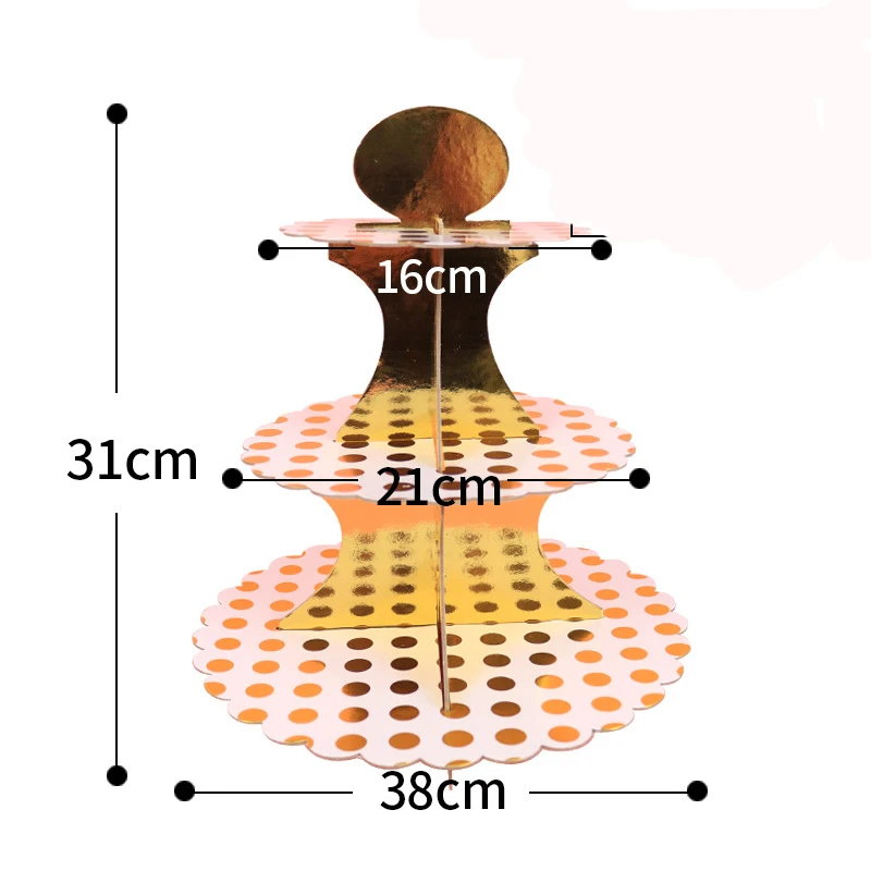 DIY бумажная подставка для десерта и кексов держатель хранения конфет стойка