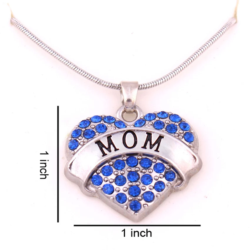 Модная подвеска в виде сердца с надписью MOM | Украшения и аксессуары