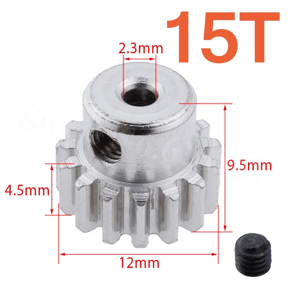 Стальной металлический Мотор шестерня 15T зубцы для RC 1/18 WLtoys A959 B A969 A979 K929