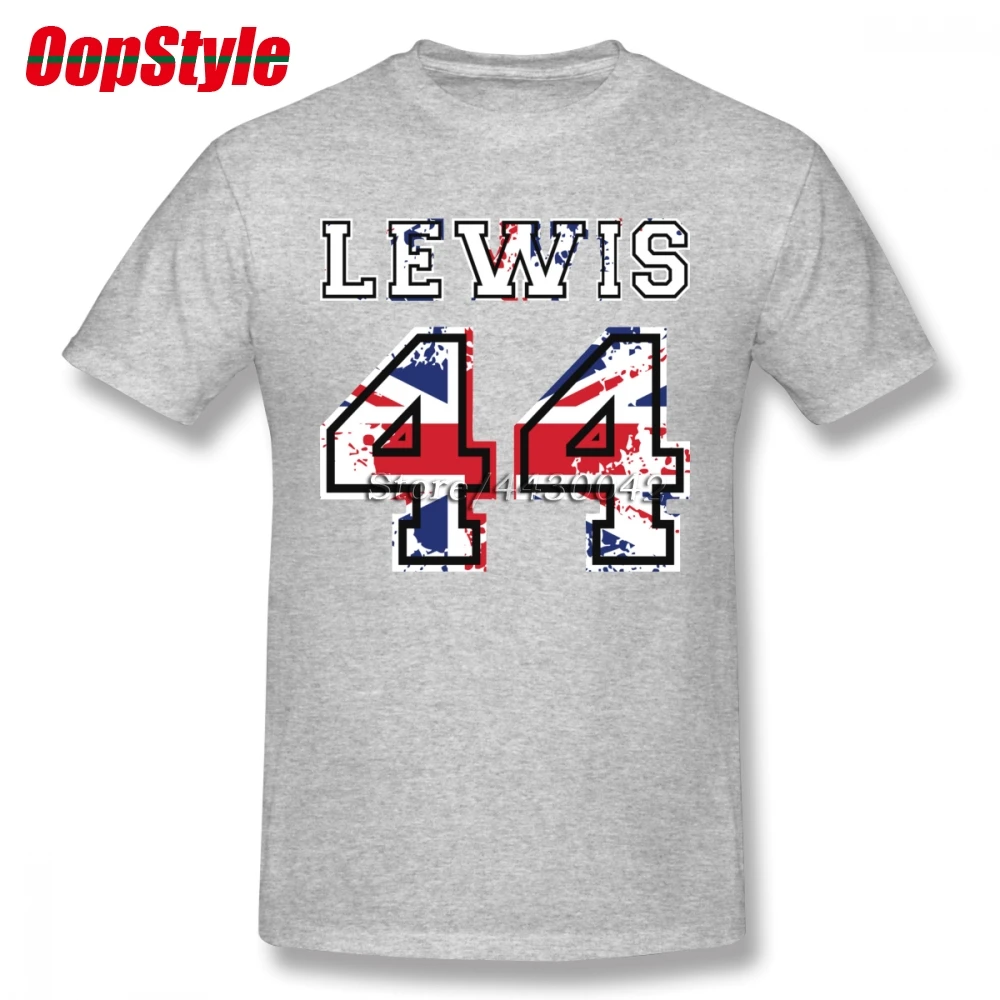 Lewis Hamilton 44 Union Jack T-shirt For Men Dropshipping Summer Short Sleeve Cotton Plus Size Custom Team Tee 4XL 5XL 6XL | Мужская