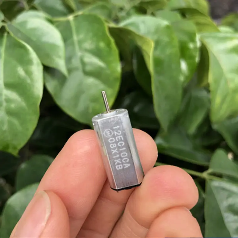 Мотор Minebea 12 ec10ca Mini 8 мм * 10 мм * 20 мм M30, двигатель постоянного тока 1,5 В 3 в 4,5 В 15500 об/мин, высокая скорость, диаметр 1 мм, металлическая щетка, тихий