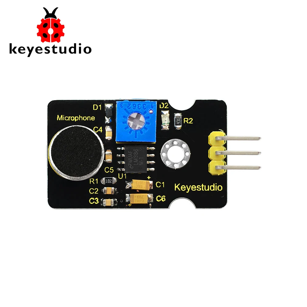 Бесплатная доставка! Keyestudio микрофон аналоговый звук голосовой шум датчик модуль