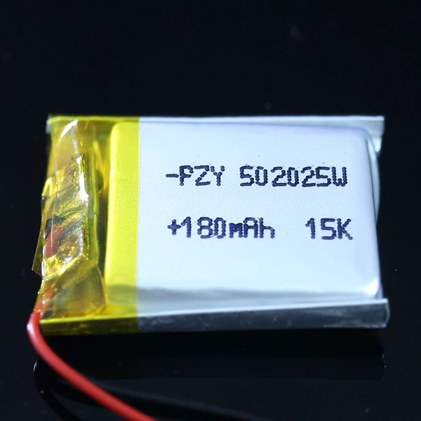 Новинка лидер продаж 502025 литий-ионный полимерный аккумулятор 3 7 в 180 мАч Bluetooth